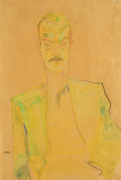 Portrait of Arthur Roessler by Egon Schiele